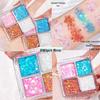 Children's Day Glittering 4-Color Eyeshadow Palette for Parties & Stage Makeup