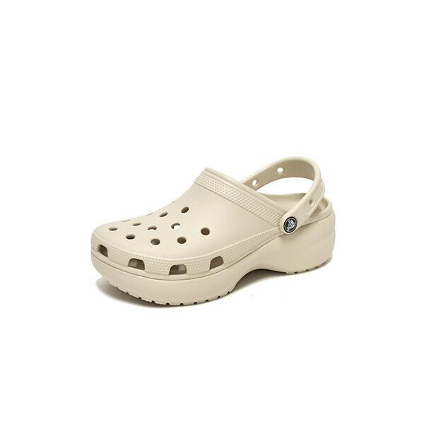 Crocs Classic Platform Common Slippers Bone White 206750 2y2