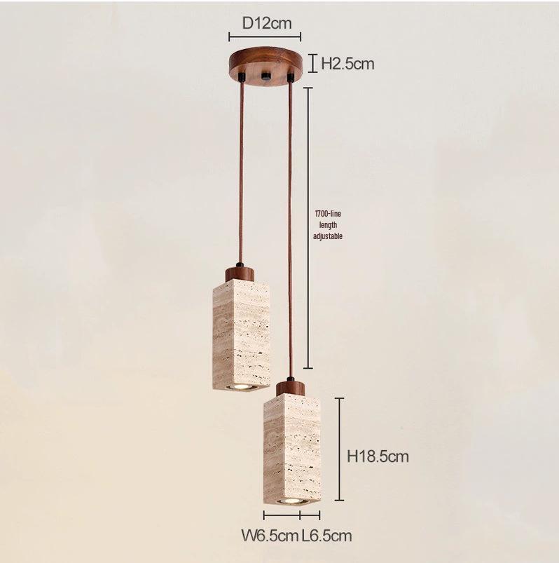 Wabi-Sabi Japanese Retro Pendant Light for Bedside and Bar Counter