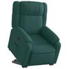 Recliner with Rising Aid Dark Green Fabric