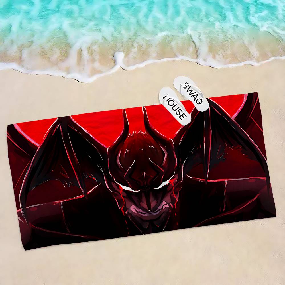 Devilman Crybaby Anime Bath Towel Microfiber Soft Water Absorbing Breathable For Girl Kids Decorative Cartoon Beach Towel