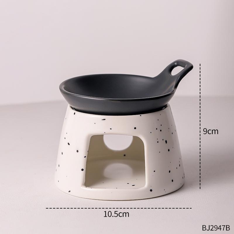 Fashion Creative Ceramic Aromatherapy Stove Can Dry Burn Fragrant Powder Coffee Grounds Aromatherapy Lamp Essential Oil Heater