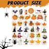 35x Naklejki na lodówkę na Halloween Materiały imprezowe Lekka dekoracyjna dynia