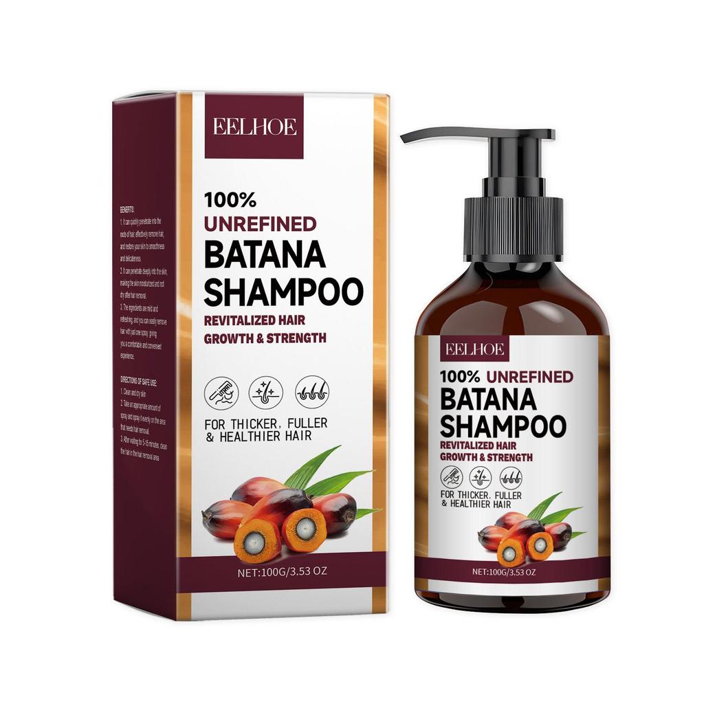 Champú Tratamiento Orgánico de Aceite de Batana Cabello Dañado con Puntas Abiertas Reduce la Caída del Cabello Limpieza Profunda Nutre