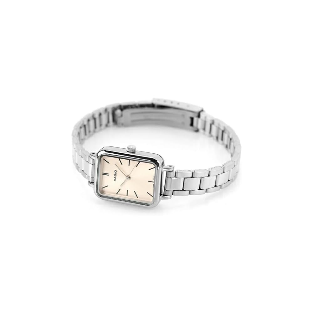 Casio Cheap Casio Standard Quartz Women's Wristwatch LTP-V009D-4E Silver Stainless Steel