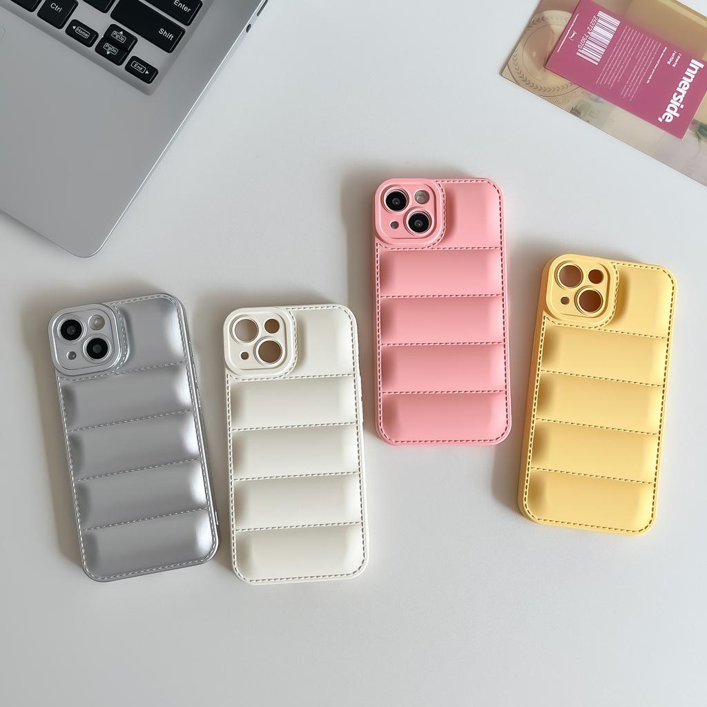Applicable To Iphone15 Mobile Phone Case TPU Liquid 14 Pro Down Jacket Apple 13 All-inclusive Anti-drop 12 Protective Case