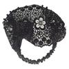 Floral Lace wide-brimmed hair band with beads for women, suitable for cute and casual vintage headbands