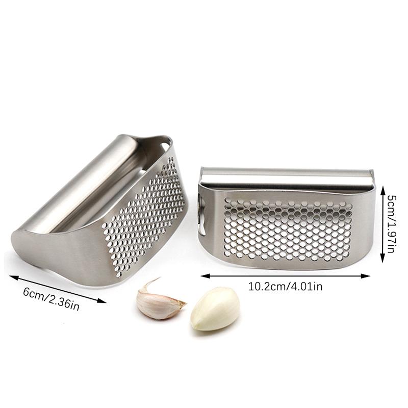 Stainless Steel Garlic Press Squeezer Manual Garlic Ginger Rocker Crusher Garlic Cutting Mince Tools Kitchen Gadgets