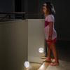 1W Shape Crescent Bedroom Night Atmosphere Toilet Color Light Wall Color Night Sense LED Night Lamp LED Human Body Induction Light (White Light)