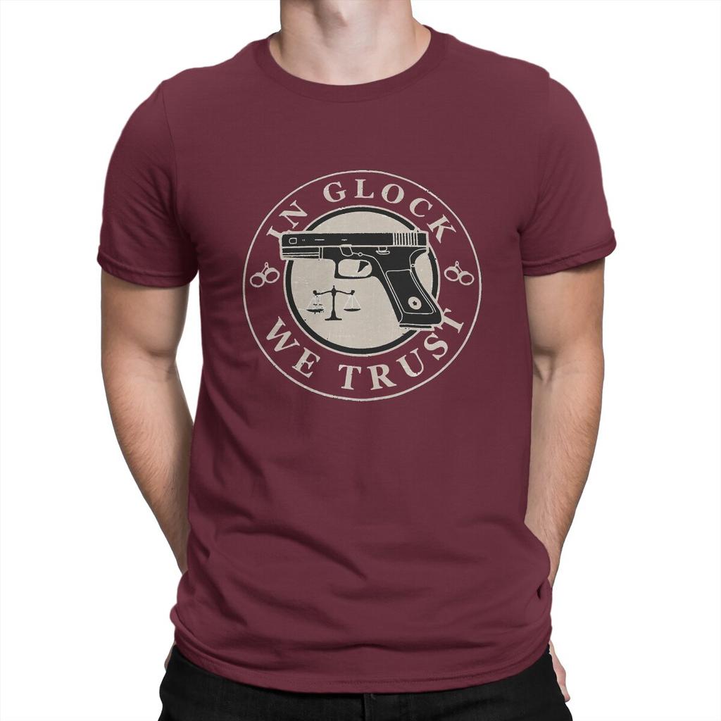 Leisure In We Trust T-shirts voor Heren Ronde Hals Puur Katoenen T-shirt Smith Cool Wesson Korte Mouwen Tees