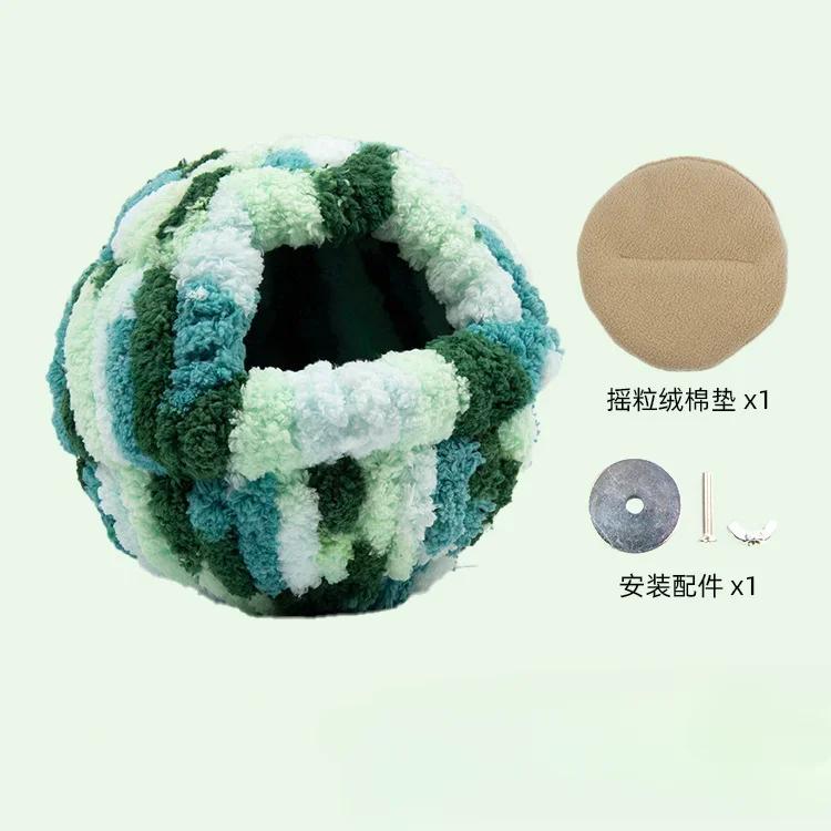 Warm Bird Nest Winter House Hanging Hammock Plush Hideaway for Parrot Hummingbird Decorative Bird Cage Accessories