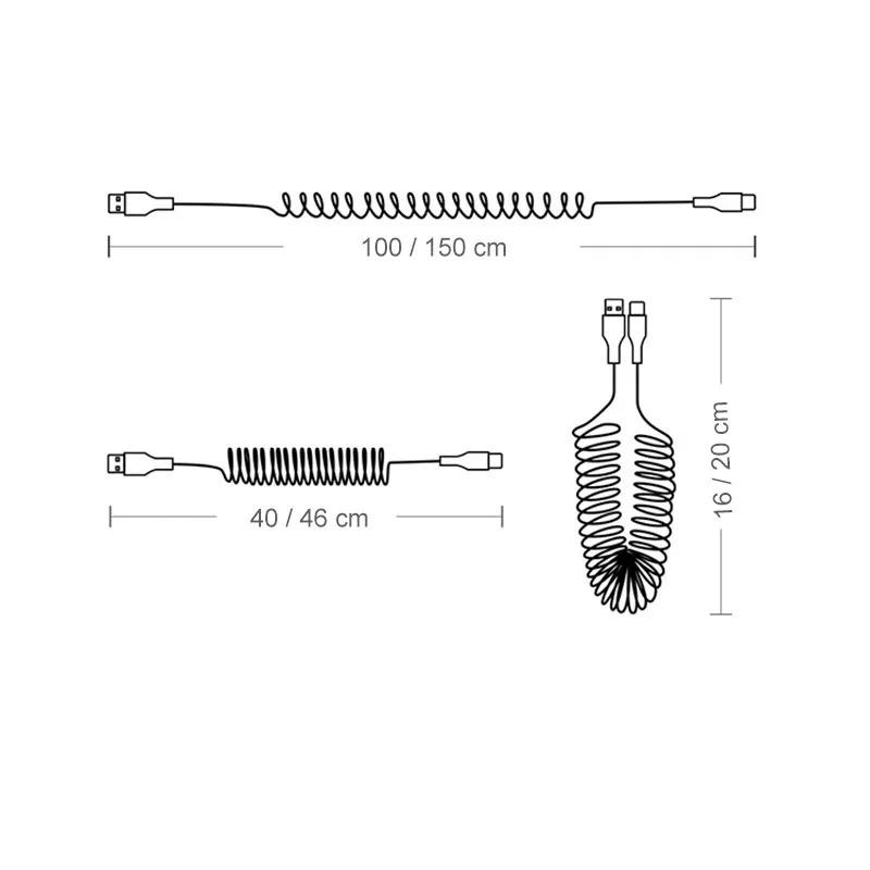 

Cable de carga rápida 3 en 1, cable USB retráctil universal para coche, accesorios de carga móvil