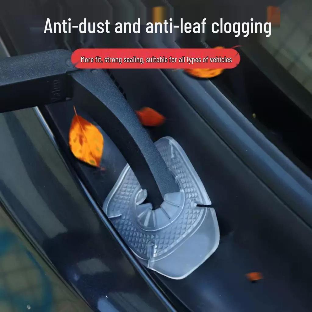 Auto-Wischerloch-Schutz Silikonabdeckung – Staub- und Laubsammler im Logo-Stil