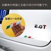 EXDUCT Aluminum Plate Italy Emblem Decoration Sticker National Flag Car