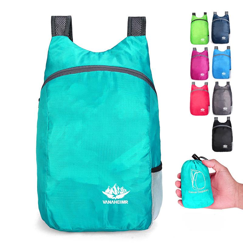 Borsa pieghevole per esterni neutra Borsa da viaggio portatile ultraleggera Zaino impermeabile Borsa per pelle sportiva per fitness