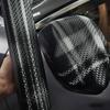 Imitated Carbon Fiber Stone Car Decals, Internal Mirror Cover, Full Body Vehicle Film