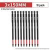 Hexagonal Anti-Slip S2 Alloy Steel Magnetic Screwdriver Bits for Electric Drills