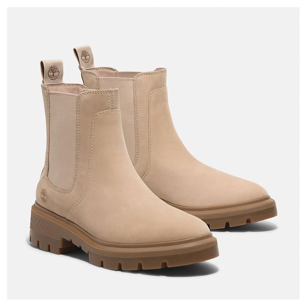 Timberland Cortina Valley Chelsea Side Gore Light Size Women's Boots, Beige, 23.5cm, A2DEE-EN7