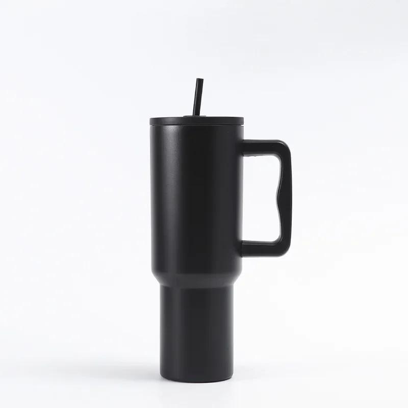 40oz 4th Generation Insulated Tumbler with Handle and Straws Lid Stainless Steel Coffee Tumbler Mug Vacuum Cup Keep Ice and Cold