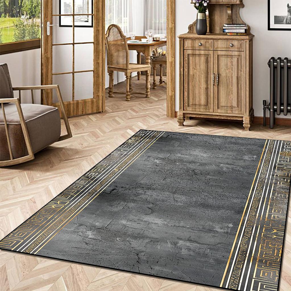 Retro Style Carpets for Living Room Bedroom Decoration Large Luxury Large Area Lounge Rugs Cloakroom Entrance Anti-slip Door Mat