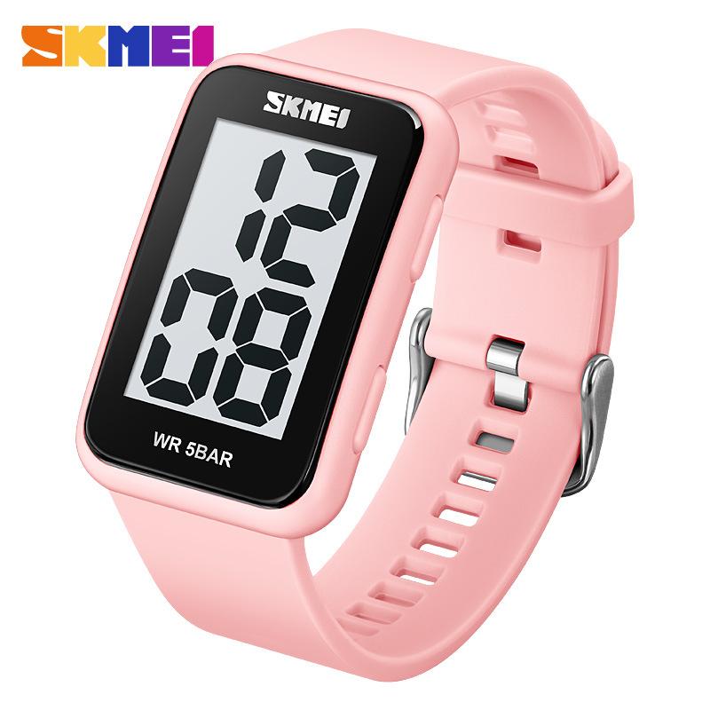 Moment US Square LED Digital Electronic Watch Student Waterproof Outdoor Sports Electronic Watch
