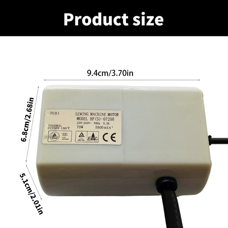 High Performances Household Sewing Machine Motor 70W Low Noise Motor Professional Tailor Sewing Motor Plastic Texture
