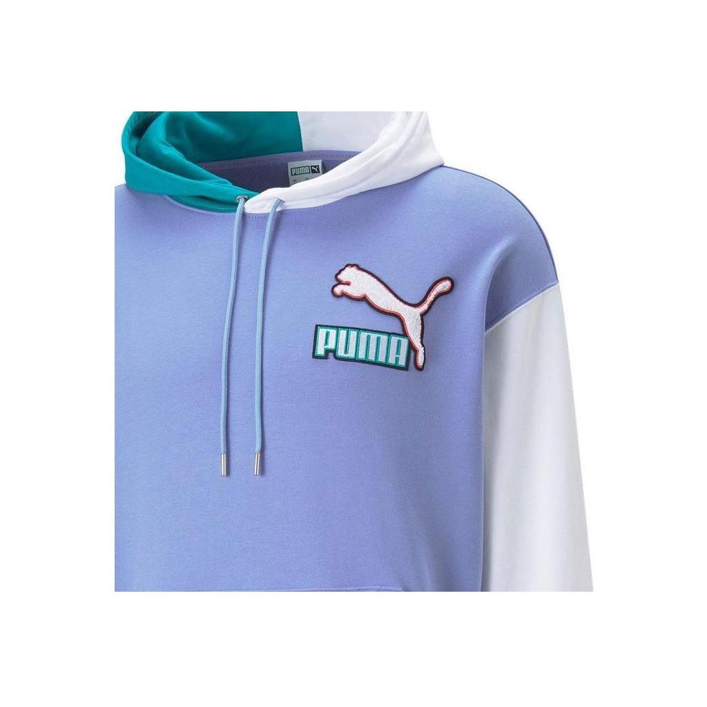 Puma Fandom Hoodie With Logo Print And Color Block Design Men Tops 537749-23