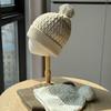 Knitted Hat Women's Woolen Hat Autumn and Winter Big Head Circumference Showing Face Small Confinement Cold Hat Warm and Thickened Ear Protection