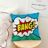 Art Pop BANG WOW BOOM POW cushion cover Pillow Cover Home Sofa living Decoration Room  Office Car Nordic Simplicity