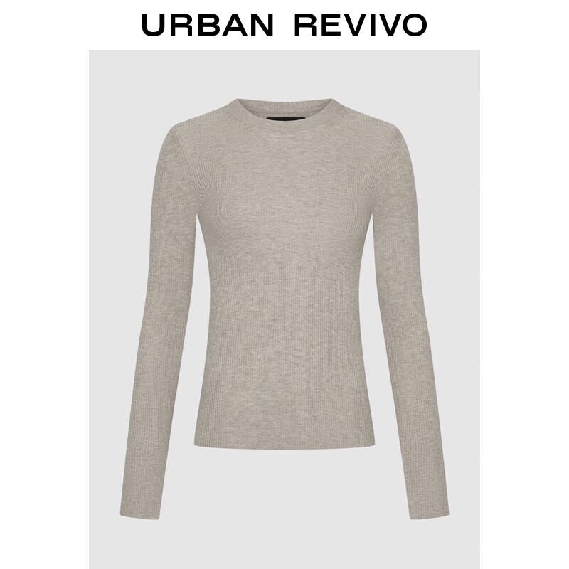 UR Women's Ribbed Knit Long-Sleeve Sweater