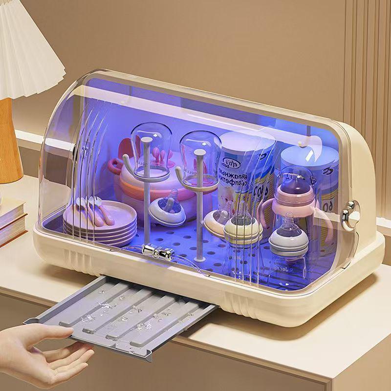 Flaschen- & Geschirrsterilisator-Aufbewahrungsständer mit staubdichter Abdeckung