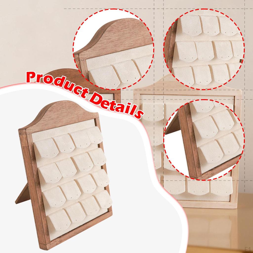 Earring Display Stand Holder Rack Fashion Gift Multifunctional Hold 16 Pairs Storage