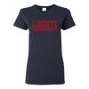 Liberty University Flames Basic Block Womens Shirt - Navy