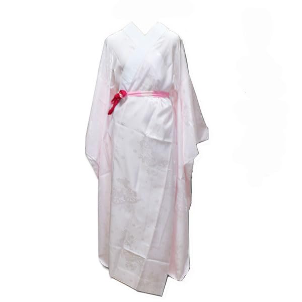 [Kimono Biyori] [rbn131] Стираемый, готовый нагадзюбан (нижнее белье) для фурисодэ (кимоно с длинными рукавами), розовый, размер L-LL