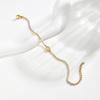 Wind Stainless Steel Zircon Chain Bracelet, High-End Luxury Women'S Jewelry Br-2740