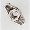 Silver-plated Metal Bead 10 Pieces