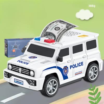 SWAT Auto Modell Sparschwein Fingerabdruck Passwort Atm Bargeld Münze Kann Auto Scroll Papier Geld Sparen Box Kinder Spielzeug
