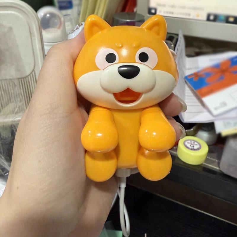 Puppy Electric Fan Cup-Mounted Mini Fan - Portable USB Desk Fan for Laptop, Office, Personal Space, Noodles Water Cooling Gift