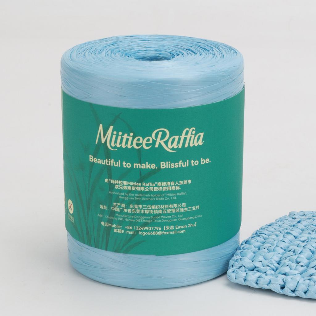 MT001-MT087 Natural Raffia Yarn For Wrapping Knit Wire Natural Color Matte Texture Raffia Paper Ribbons For Hat DIY Decoration
