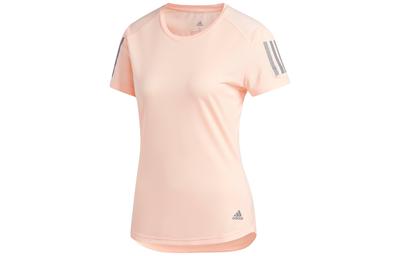 T Shirts Women's Light Pink Crew Neck Moderate DX1975