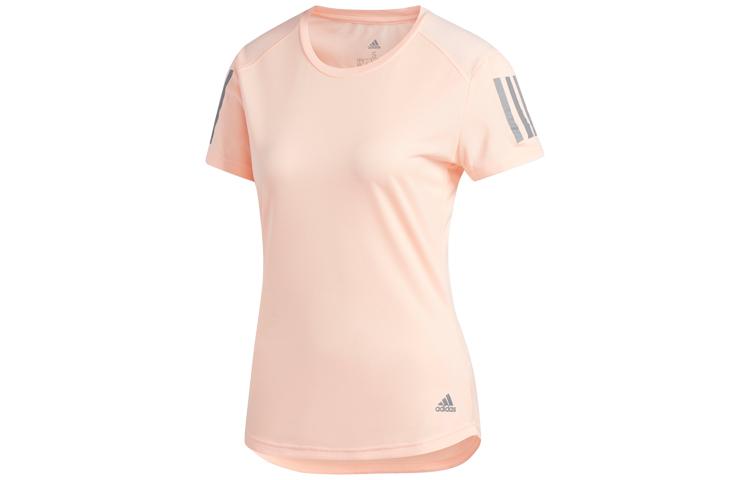 Adidas T Shirts Women s Light Pink Crew Neck Moderate DX1975 XL