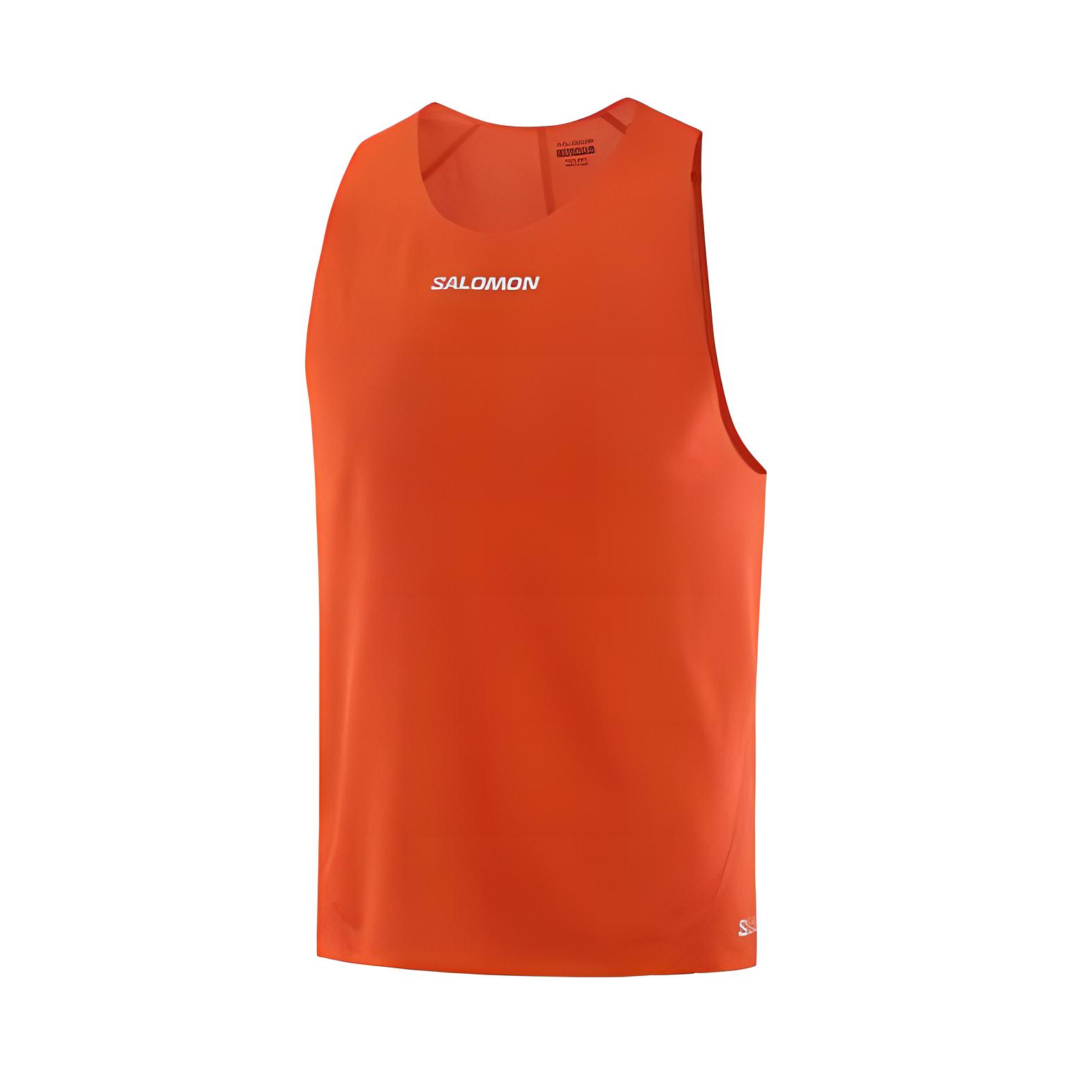 

Salomon Comfortable Soft Breathable Lightweight Vest Men tops Red C26938 S