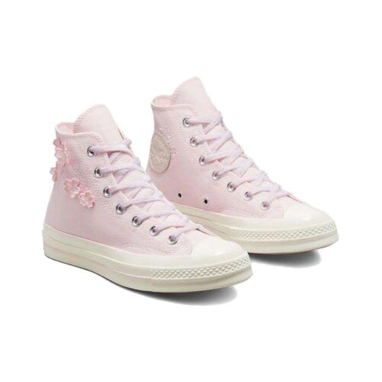 Converse Chuck Taylor 70 High A06221C Unisex Cherry Blossom Pink White Canvas Sneakers