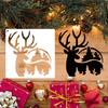 Christmas Stencils Merry Christmas Decorations for Home 2025 Navidad Natal Xmas Wall Window DIY Stencils Ornament New Year 2026