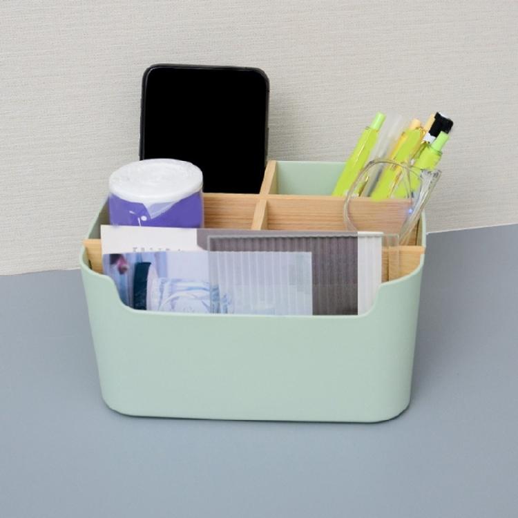 Space Saving Wood Pen Holder Storage Case Remote Storage Holder
