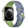 Apple iWatch 3D Carved Floral Laser-Engraved Silicone Band