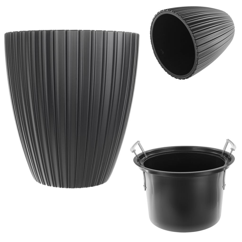 KADAX Flower Pot Planter 30cm Cover with Insert Flower Stand Plastic