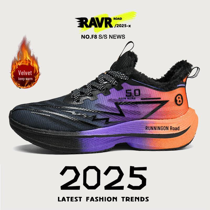 Professional Marathon Chitu 8Pro Winter Warm Running Sneakers with True Blast Carbon Plate - Men's & Women's Cotton Racing Shoes