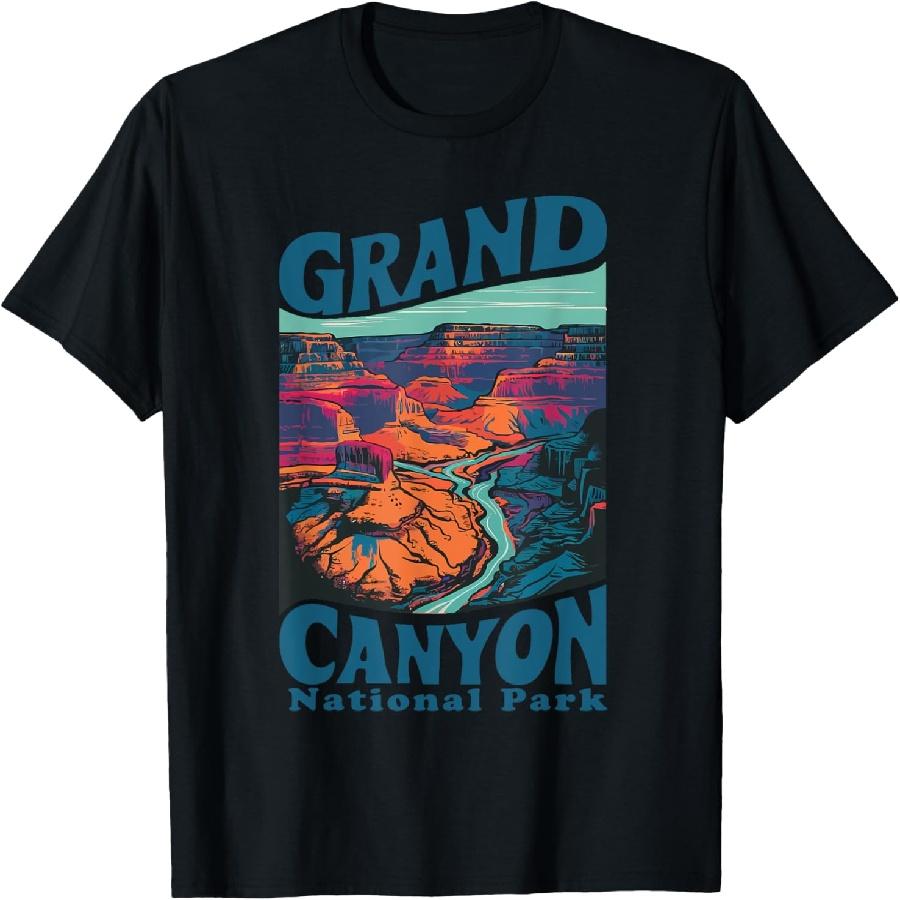 Grand Canyon National Park Hiking Souvenir Adventure Trail T-Shirt S