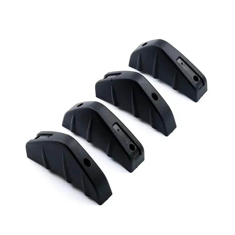 

4pcs Universal Car Rear Bumper Lip Diffuser Shark Fins Canards Spoiler Splitter Carbon Black ABS Anti-Collision Accessories чорний